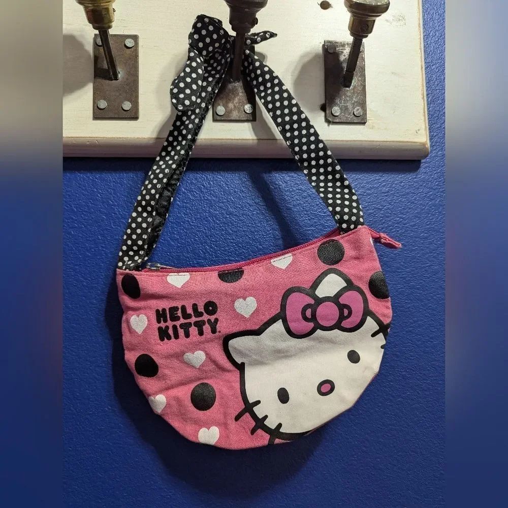 5/25 Hello Kitty Pink Polka Dot Shoulder Bag